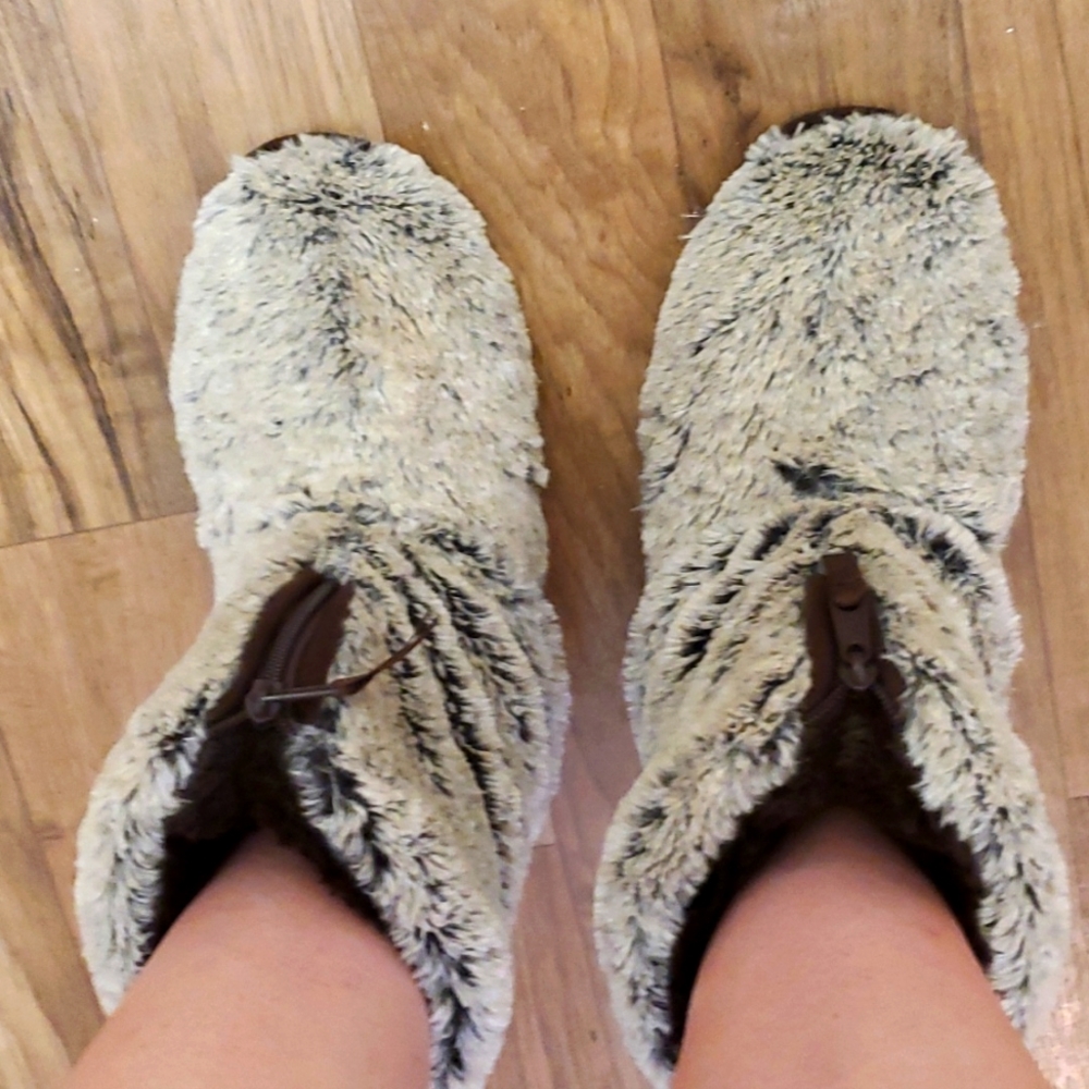 Dearfoams Slippers Faux Fur Large US 9-10